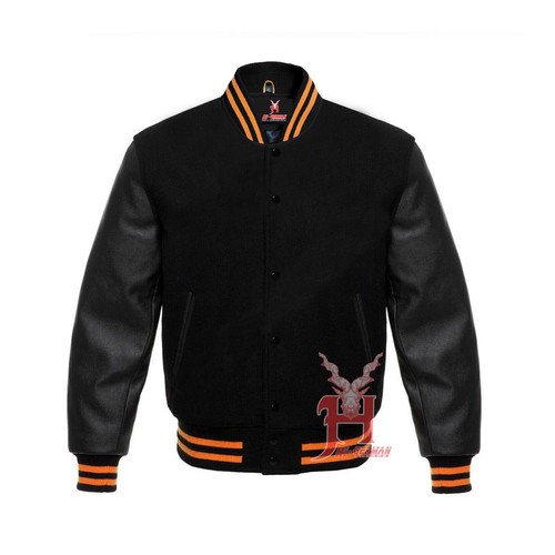 Schwarze varsity jacke wolle - varsity, &