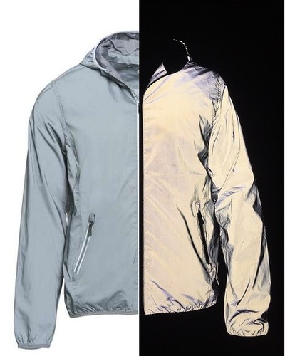 Voll reflektierende jacke mit - voll,