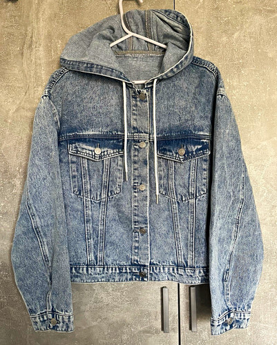 Unisex denim jeansjacke mit - denim,