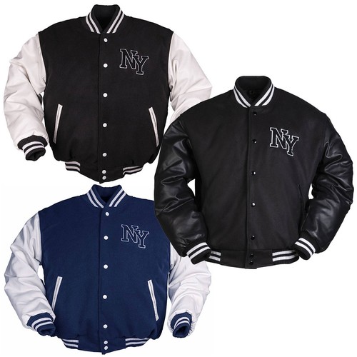 Baseballjacke mit patch - ny,