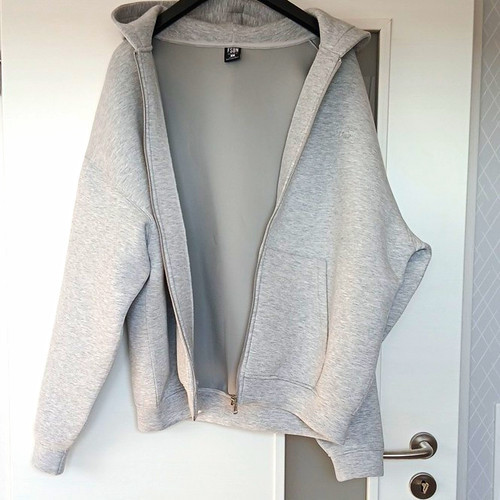 Graue unisex kapuzenjacke - unisex,