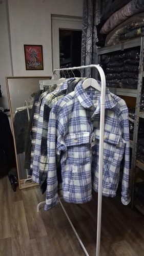 Unisex karo overshirt jacke - "unisex,